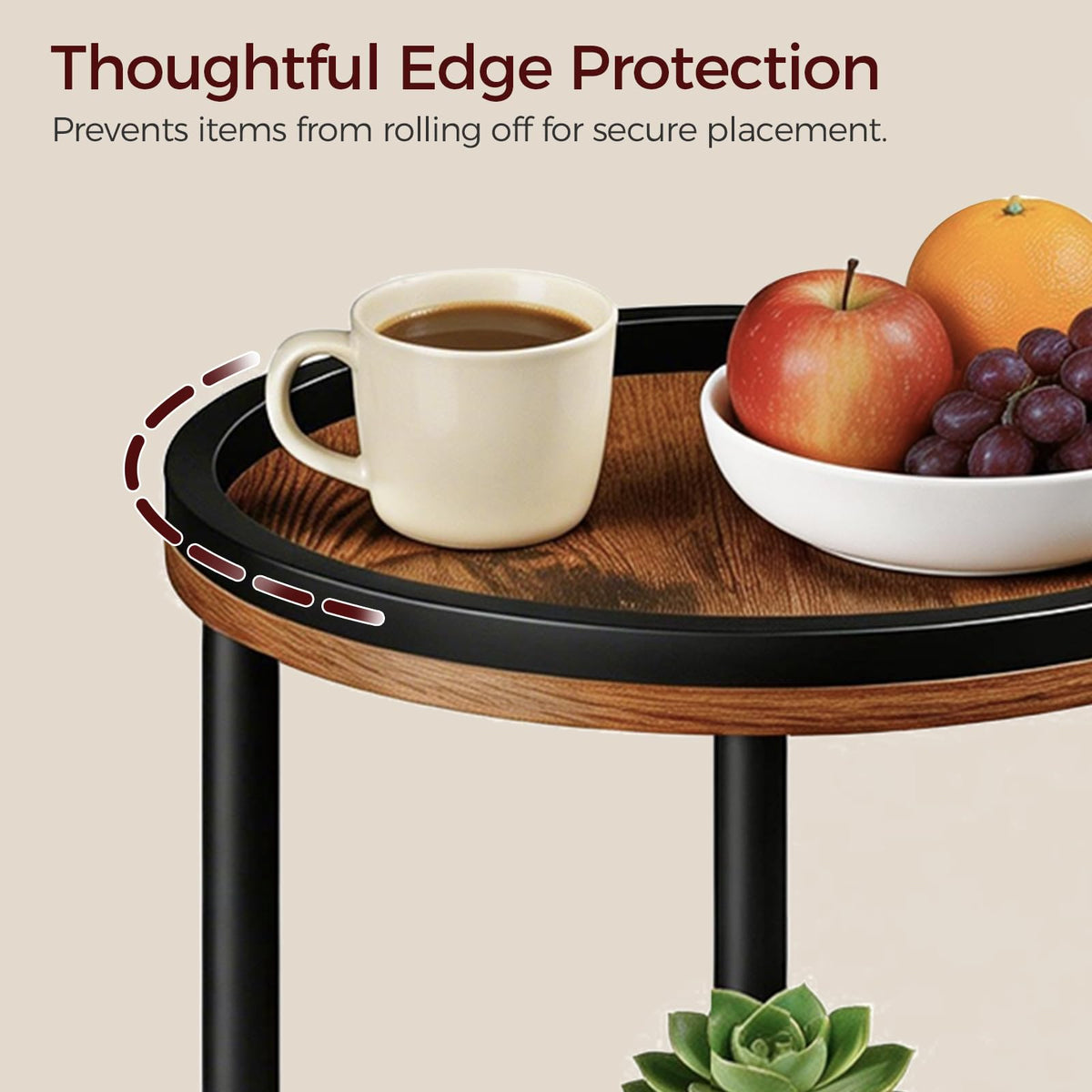 Small Round 3-Tier Side Table K956325