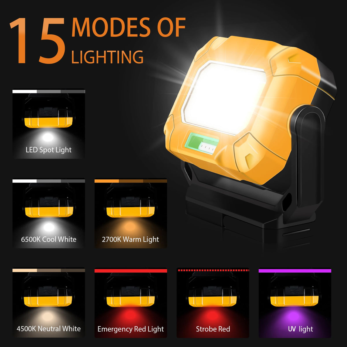 2 Pack Magnetic Rechargeable Work Light D80354