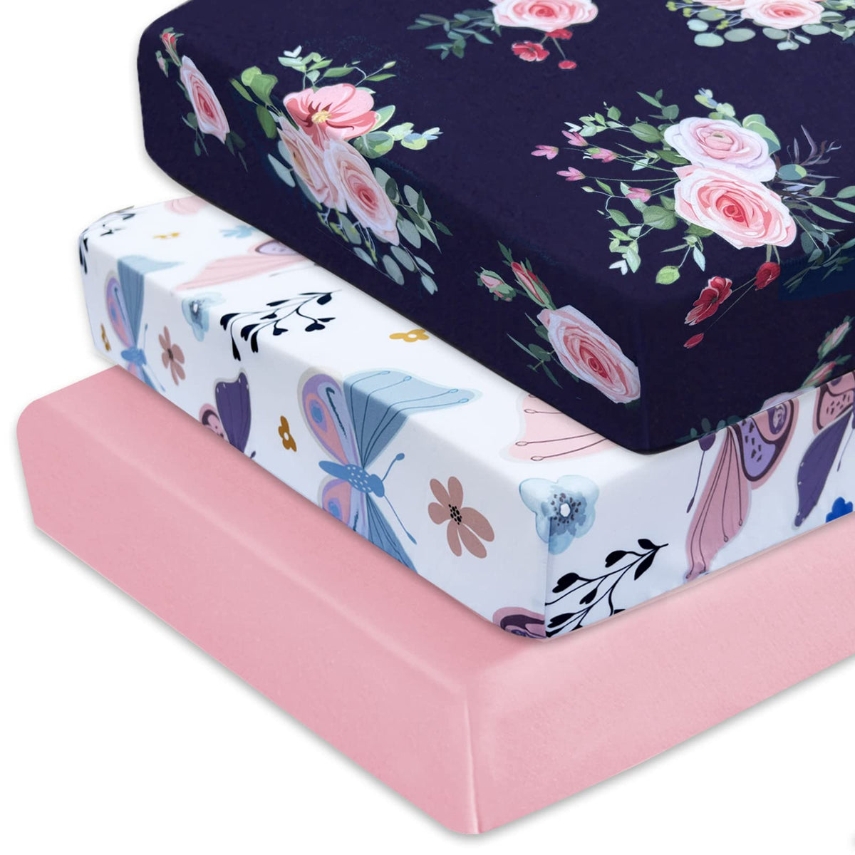 3 Pack Soft Crib Sheets 28'' X 52'' Microfiber T491156