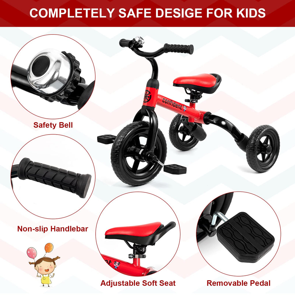 Tricycle for Toddlers 2-5 Years, 3 in 1 Folding Bike V877