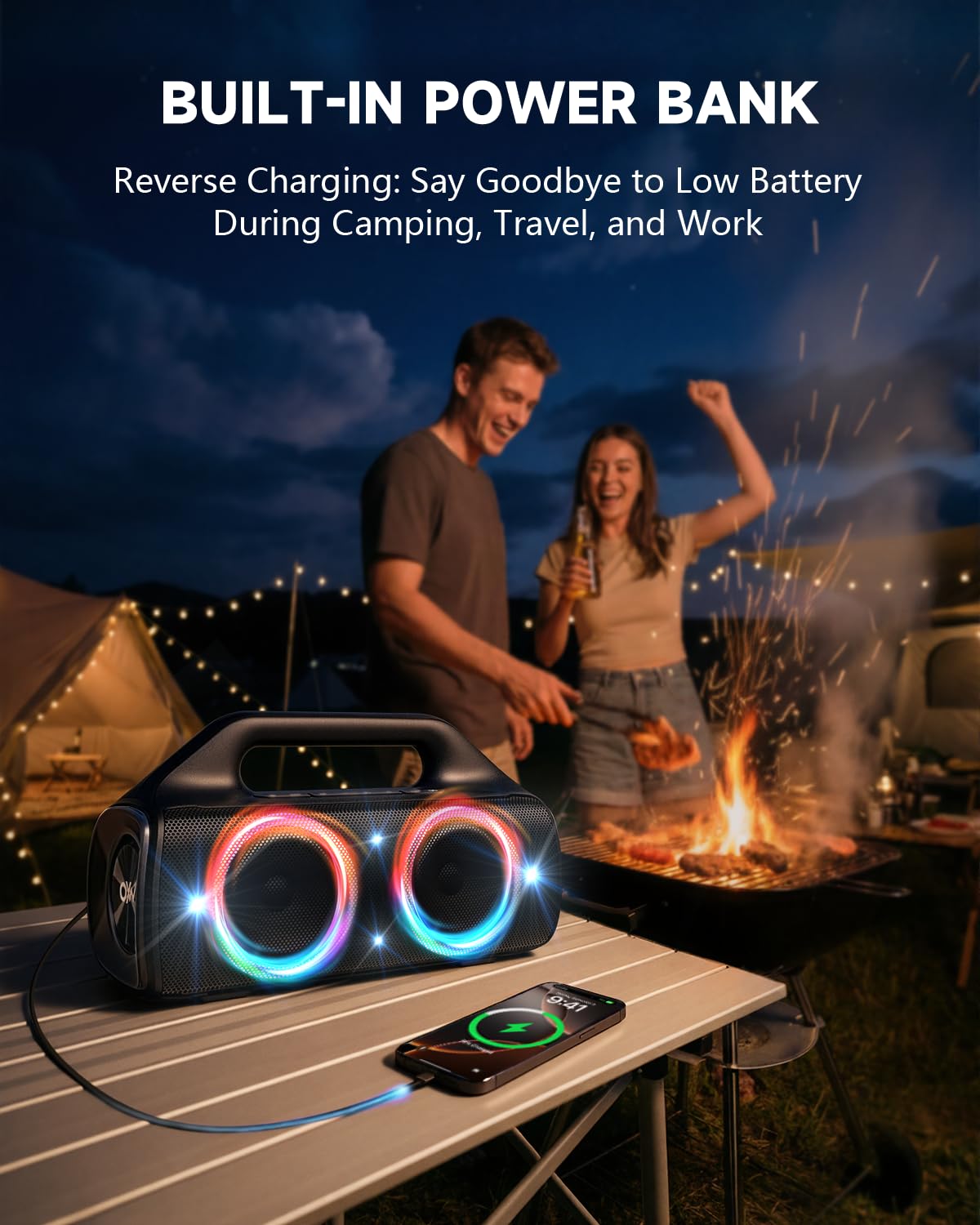 80W IP67 Waterproof Wireless Outdoor Bluetooth Speaker K91818