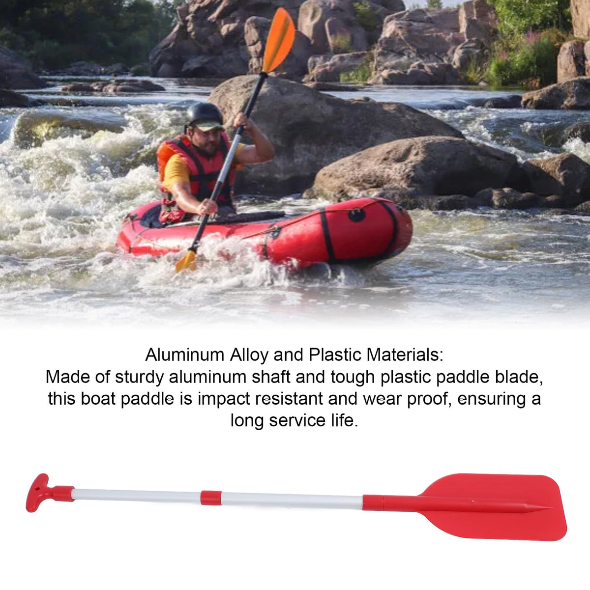 Telescoping Aluminum Boat Paddle with Non Slip T Handle R9589