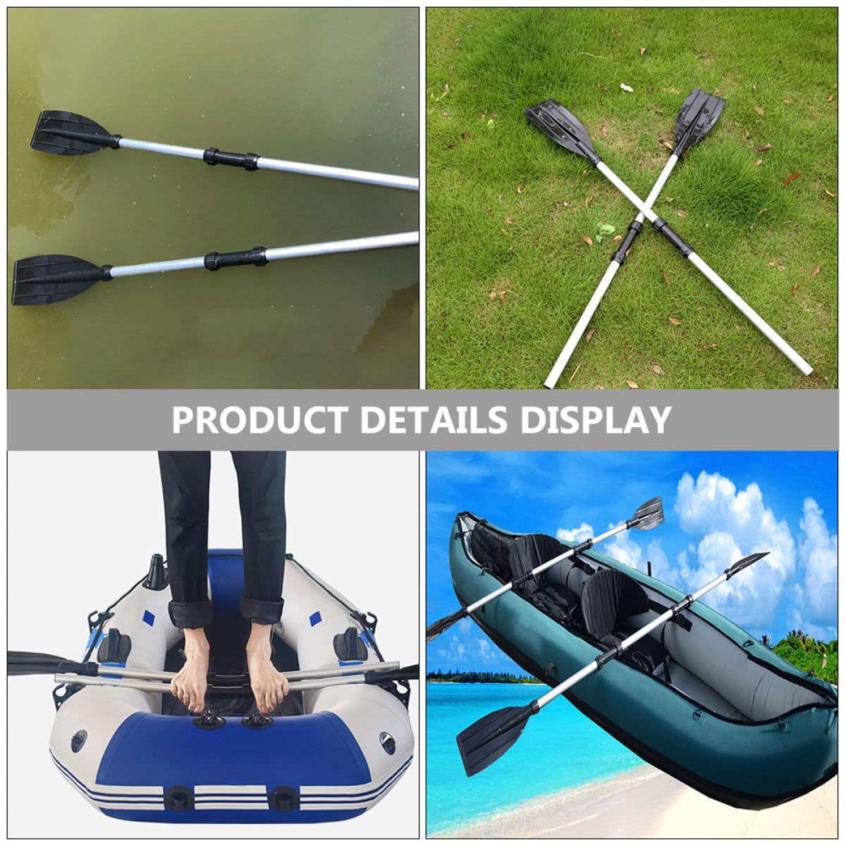 2 Pcs Aluminum Alloy Kayak Paddles R403967