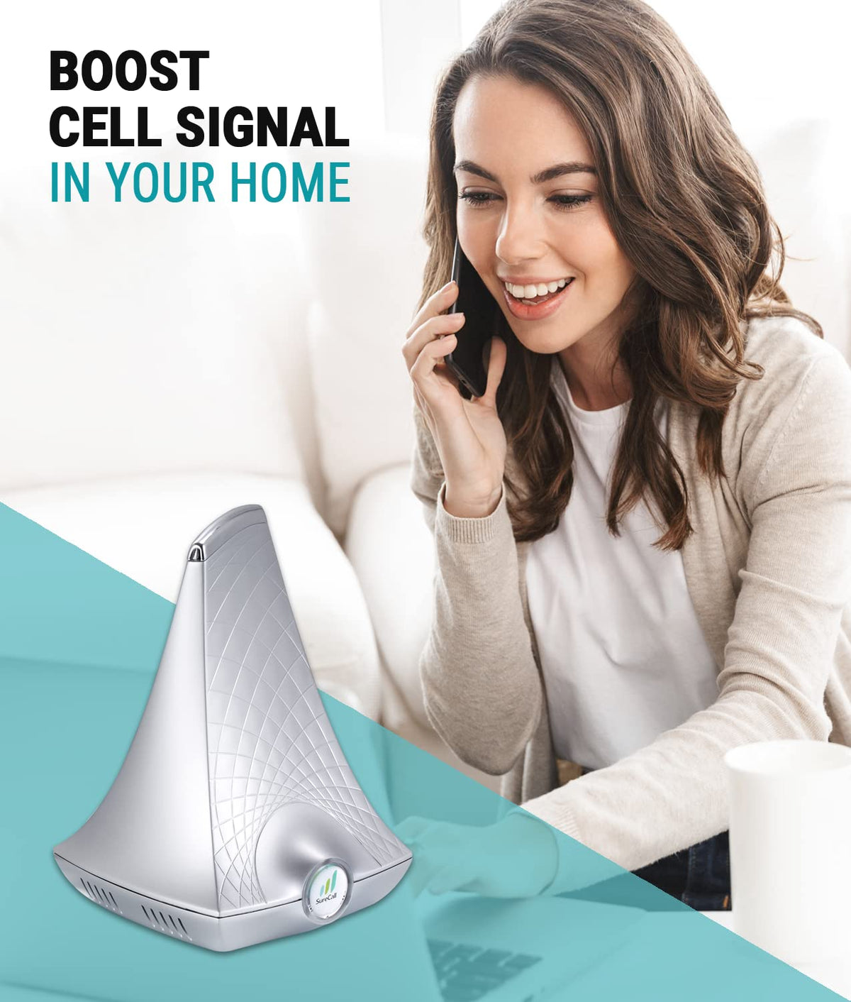 Cell Signal Booster up to 2500 sq ft 5G/4G LTE Multi-User All Carrier S32465