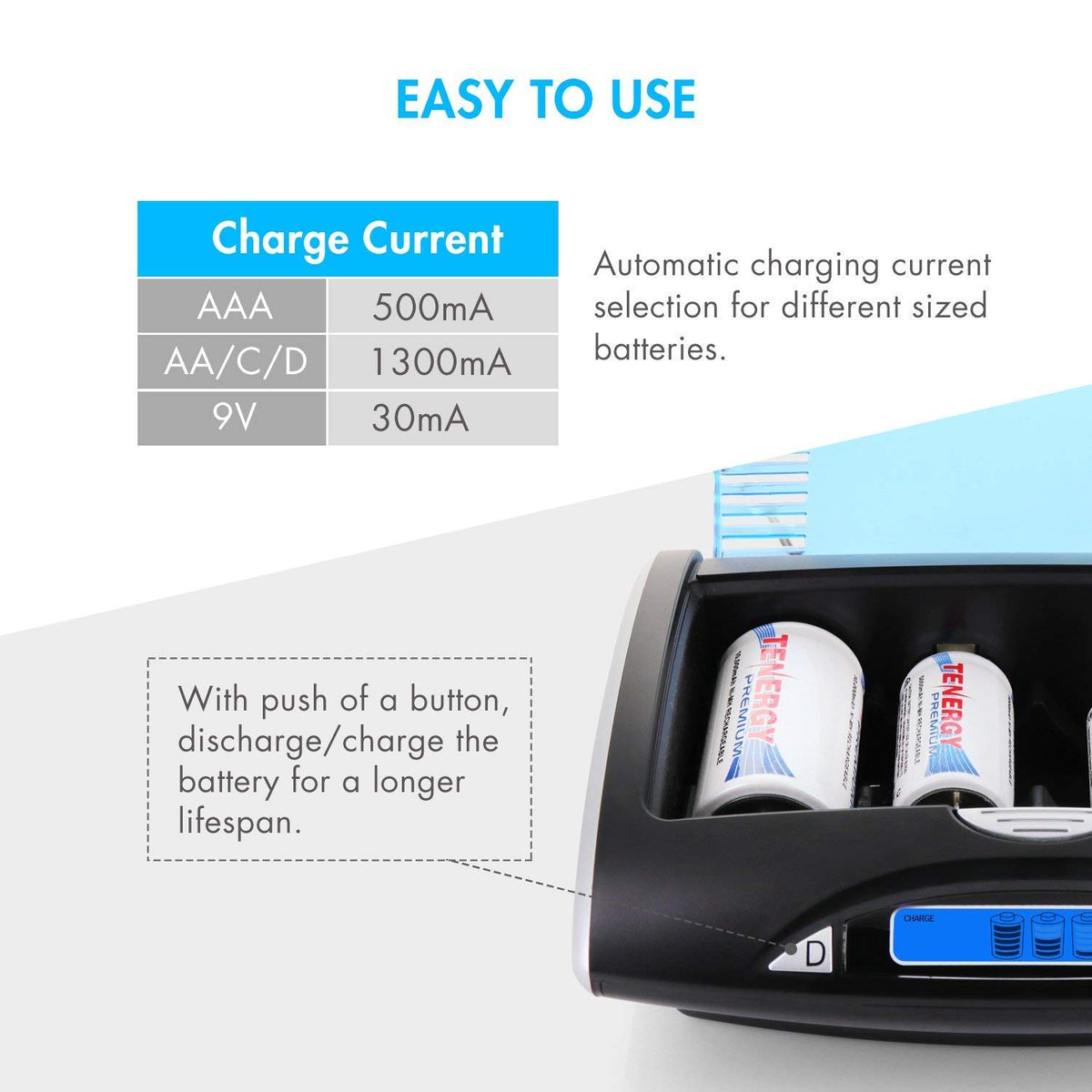 D Size Rechargeable Batteries Z84566