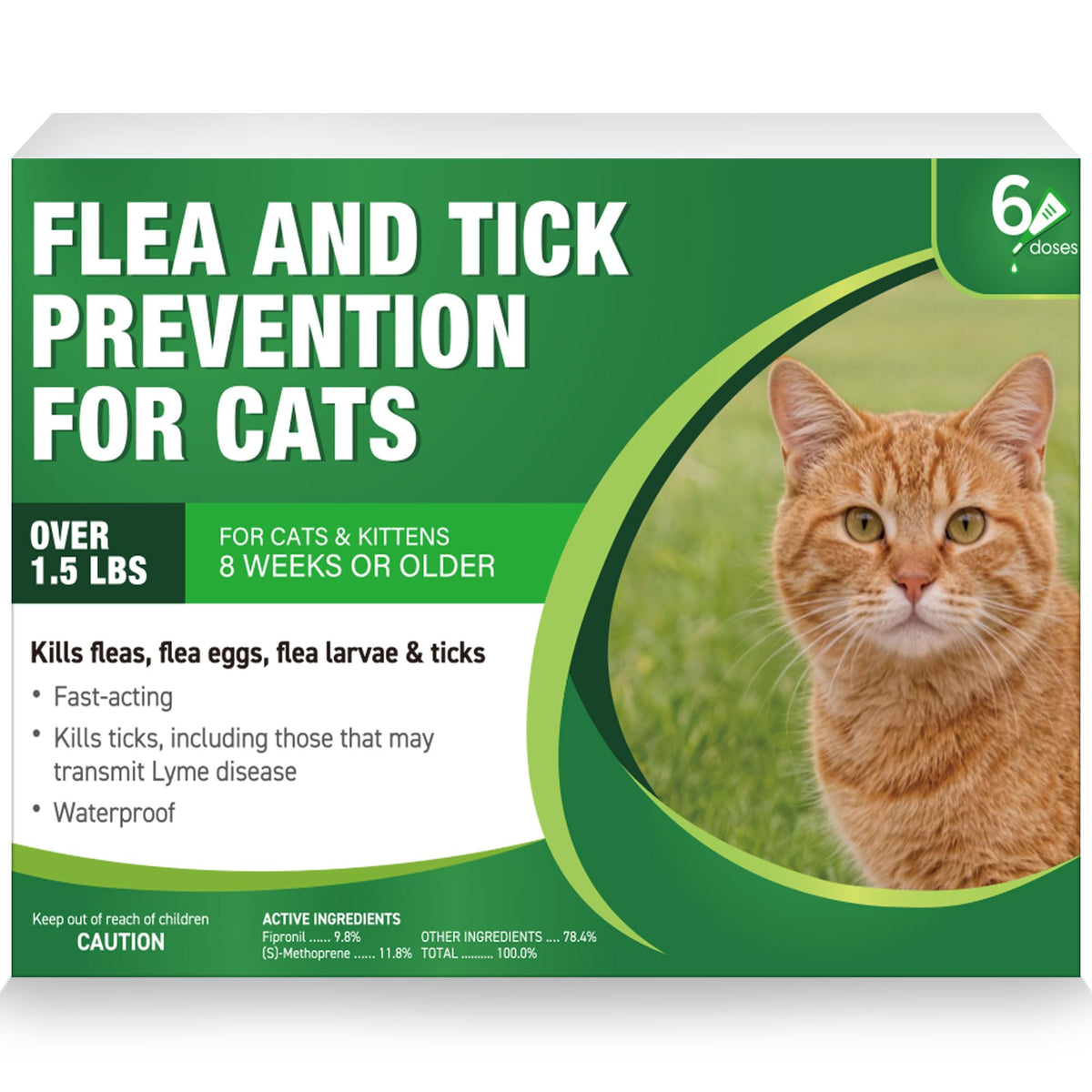 Cat Flea and Tick Treatment 6-Month Supply Z642933