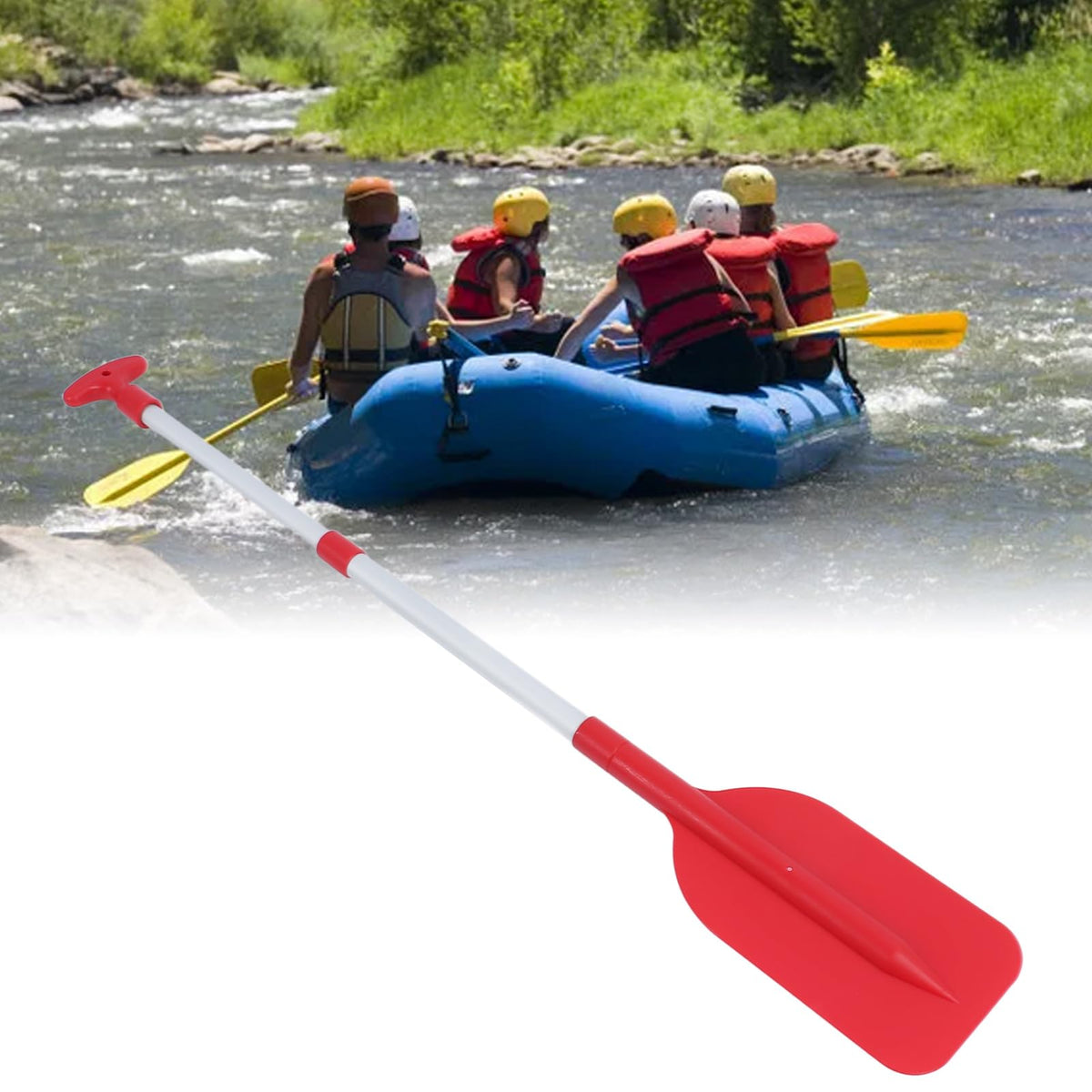 Telescoping Aluminum Boat Paddle with Non Slip T Handle R9589