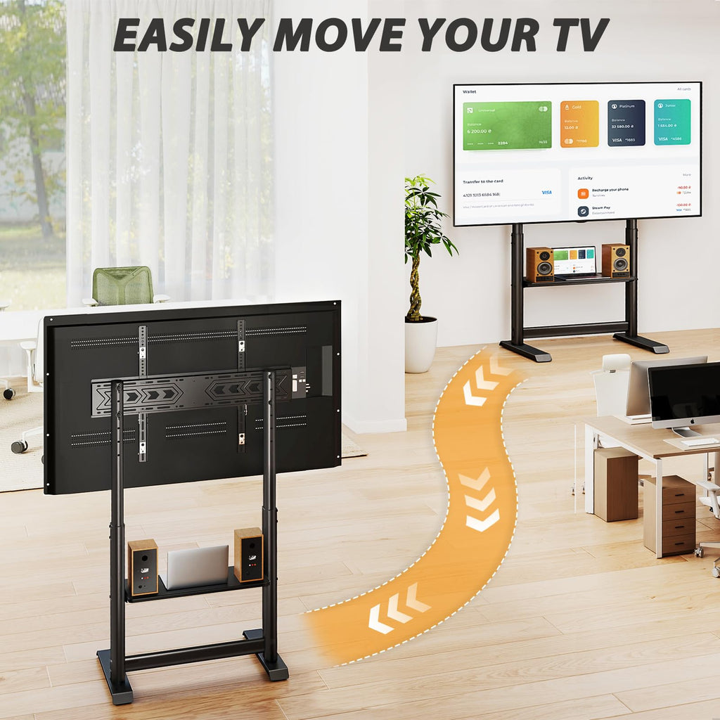 Heavy Duty Rolling TV Stand for 55-100 inch TVs S560