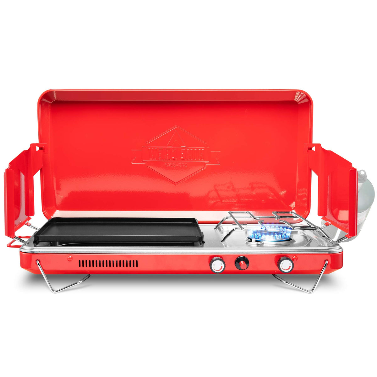 2-in-1 Gas Camping Stove and Griddle U594197
