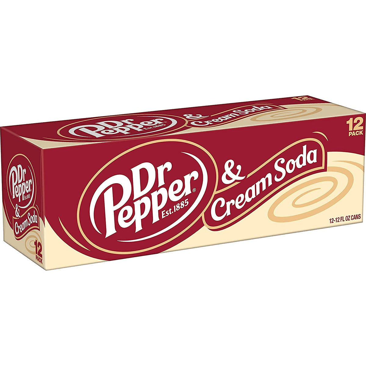 Dr Pepper and Cream Soda Zero 12 fl oz Cans 24 Count H1974