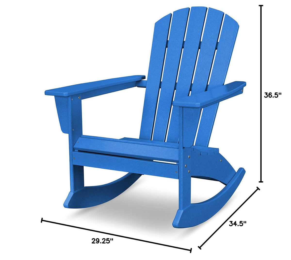 Pacific Blue Adirondack Rocking Chair D4452