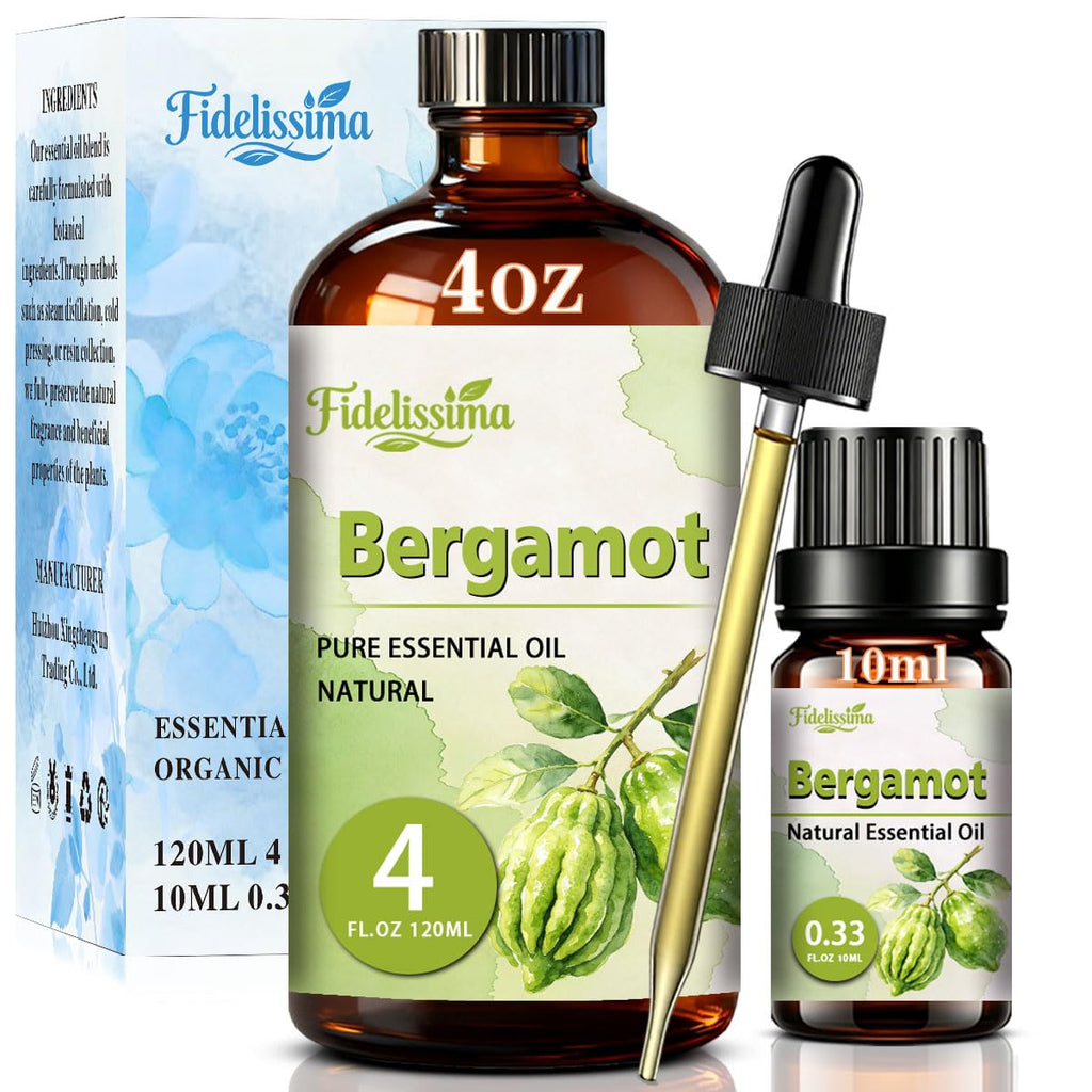 Essential Oil Set, 4 Scents with Glass Dropper M432