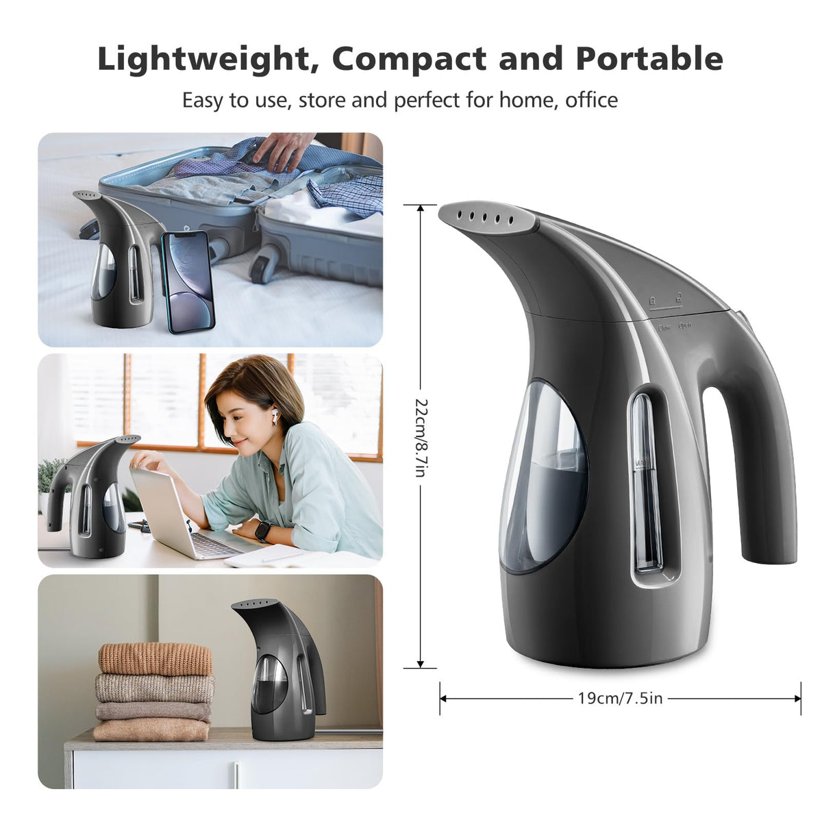Portable Handheld 240ml 700W Clothes Steamer C2937