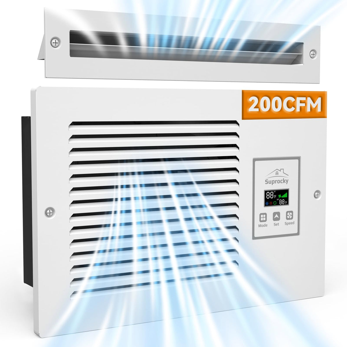 Hardwired 3-Speeds 200 CFM Air Transfer Fan E412