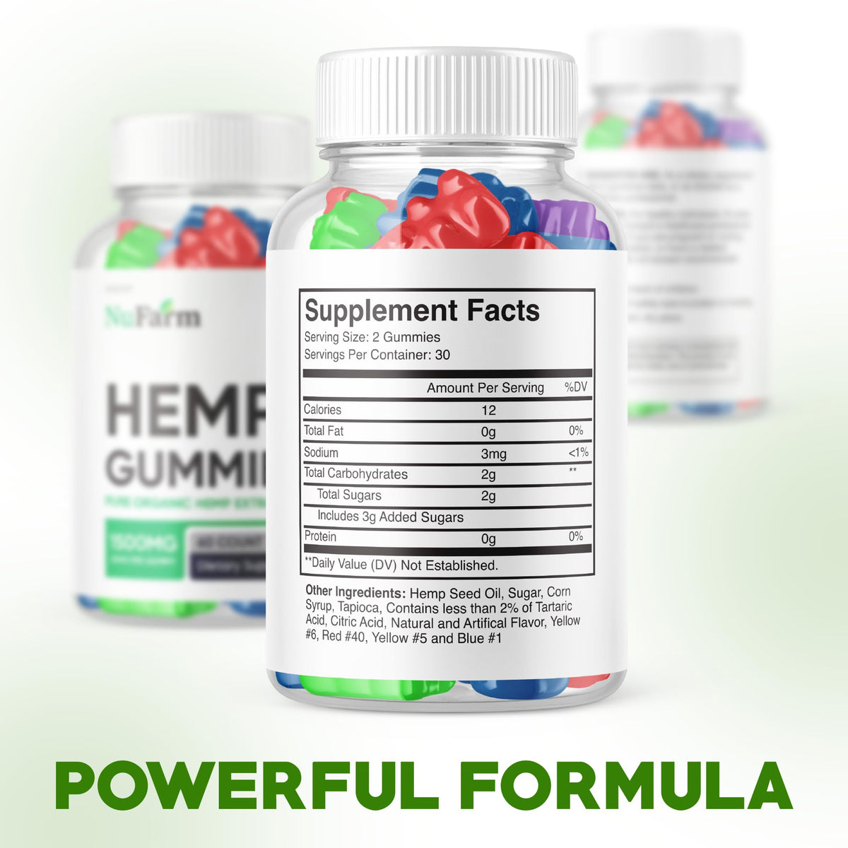 Hemp Extract Gummies 25mg 60 Gummies H663