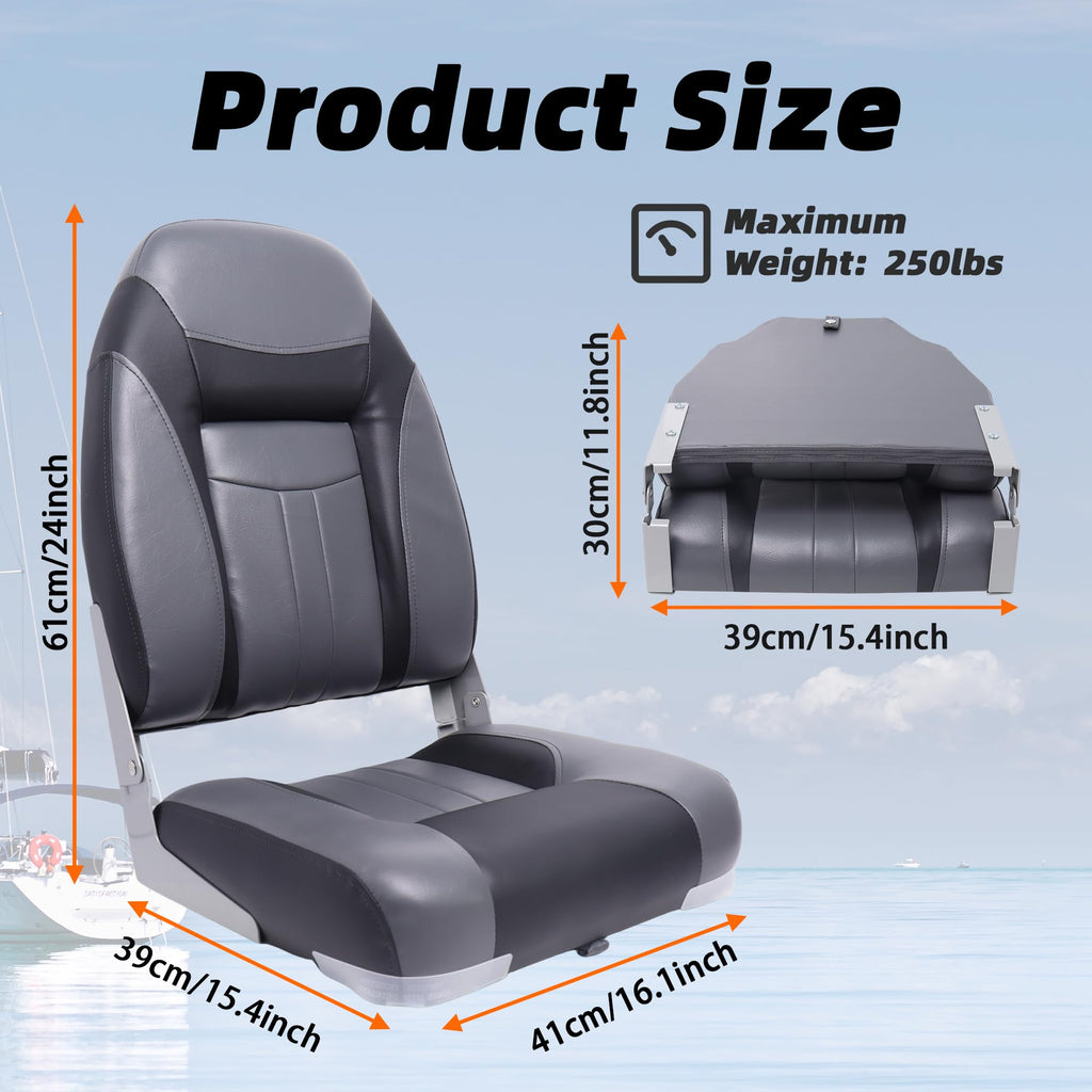 High Back Folding Boat Seat O98660