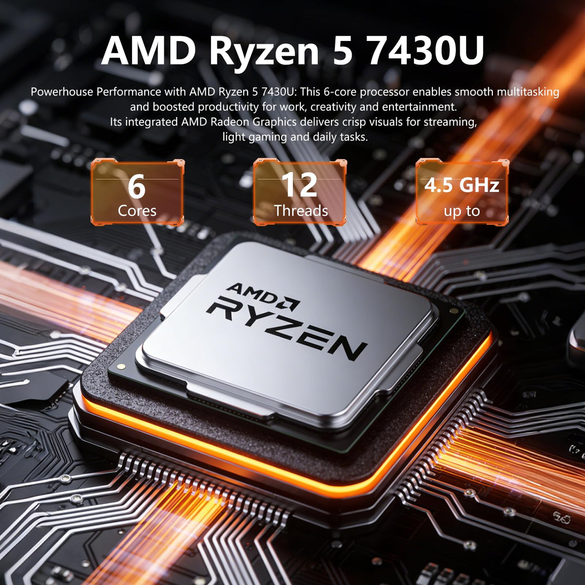 17.3" FHD Laptop, 16GB RAM, 512GB SSD, AMD Ryzen 5, Windows 11 Home, Silver C59330