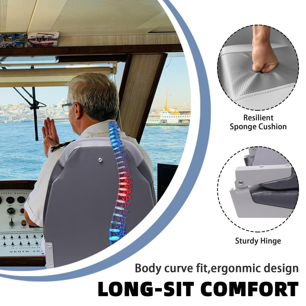 High Back Folding Boat Seat O98660