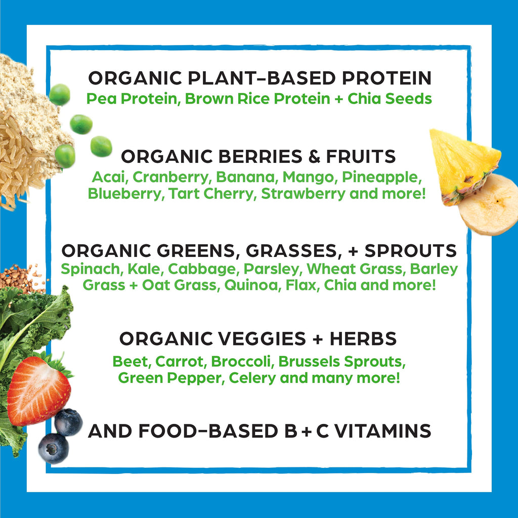 Organic Vegan Protein Powder + Superfoods Powder Bundle X79123