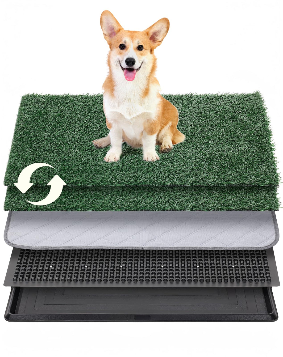 25"x20" Dog Grass Pad with Tray V4549