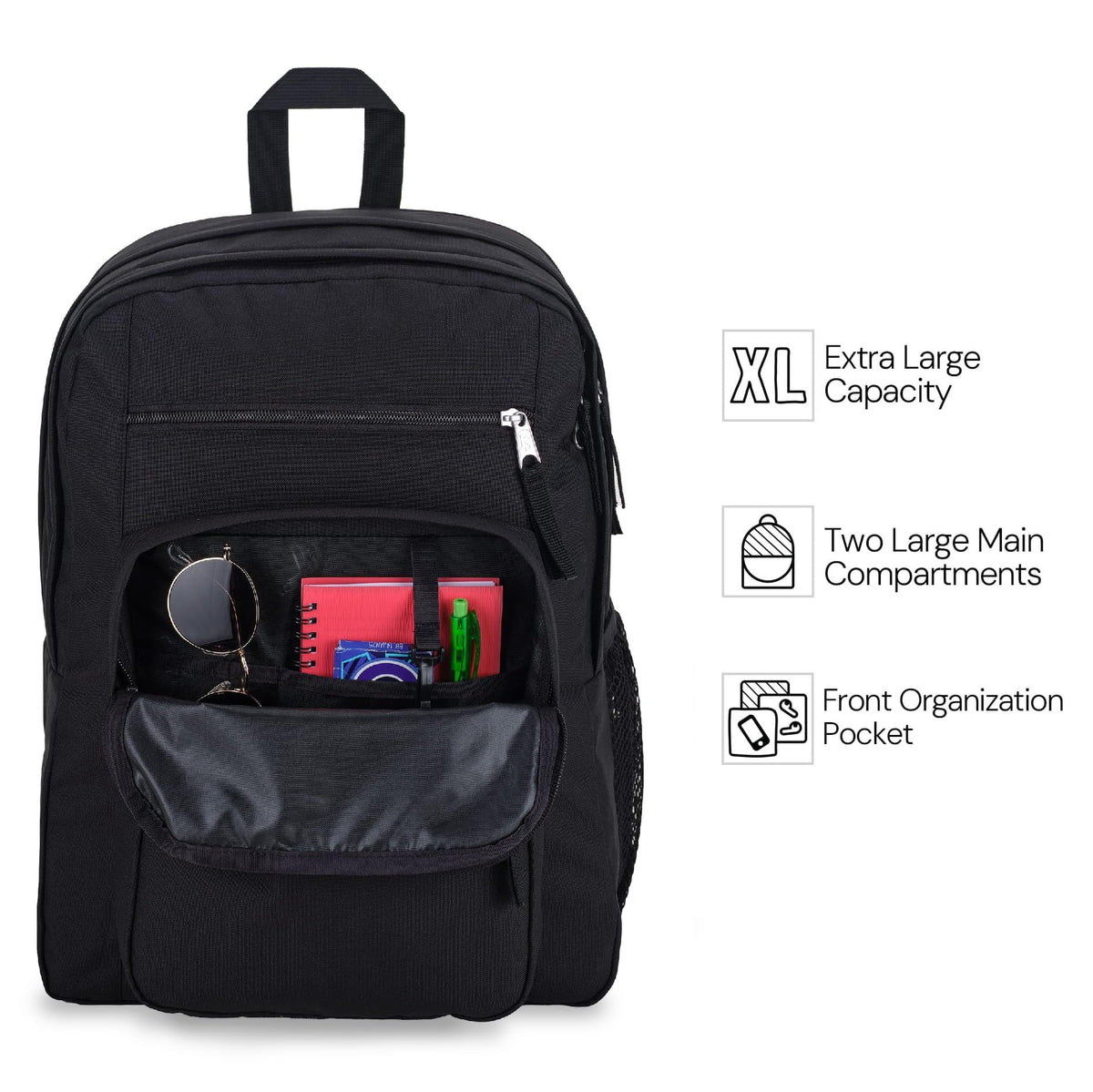 Laptop Backpack with 2 Compartments Black E98169