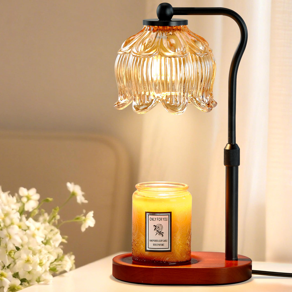 Candle Warmer Lamp with Timer & Stepless Dimming R166