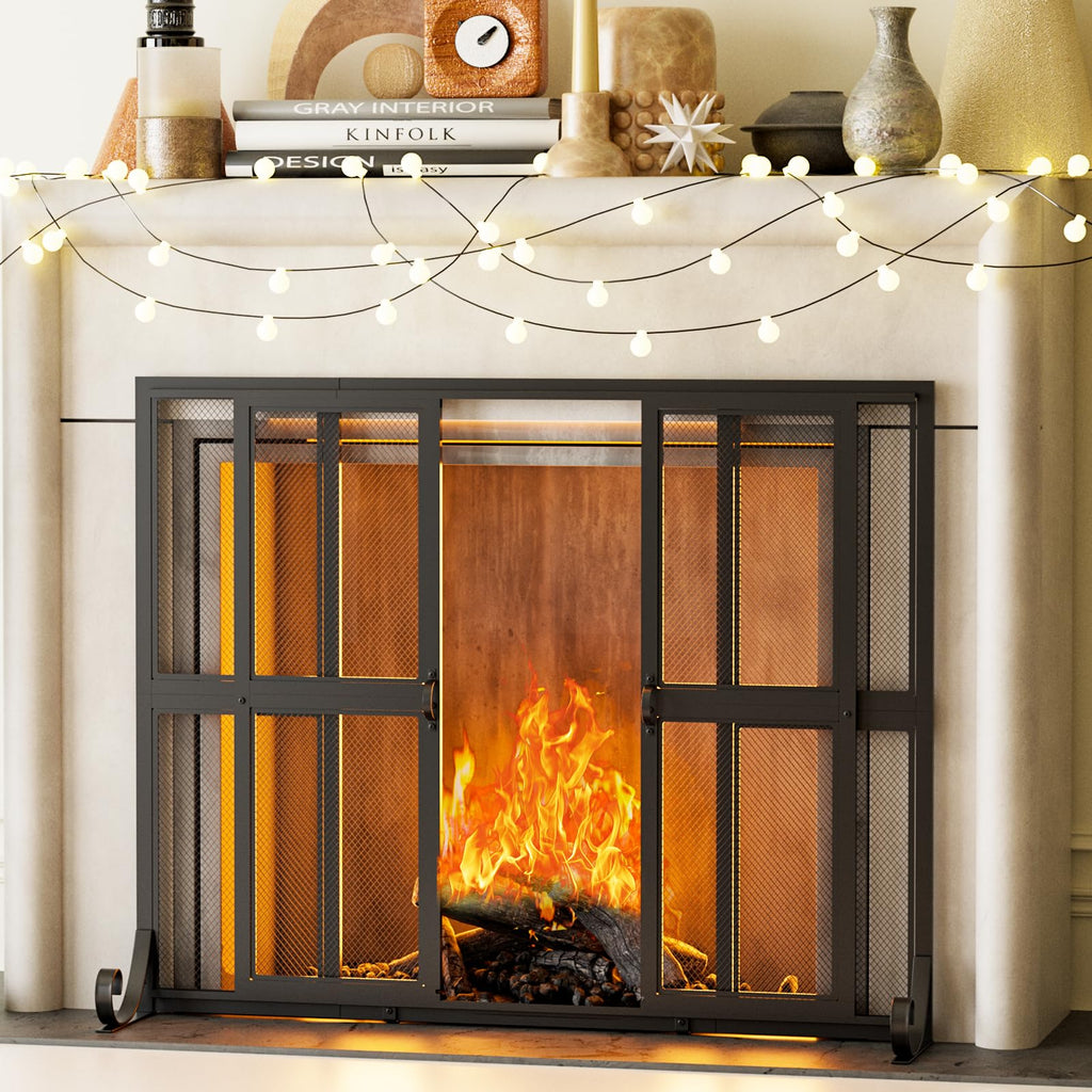 Fireplace Screen with Sliding Doors Z67143