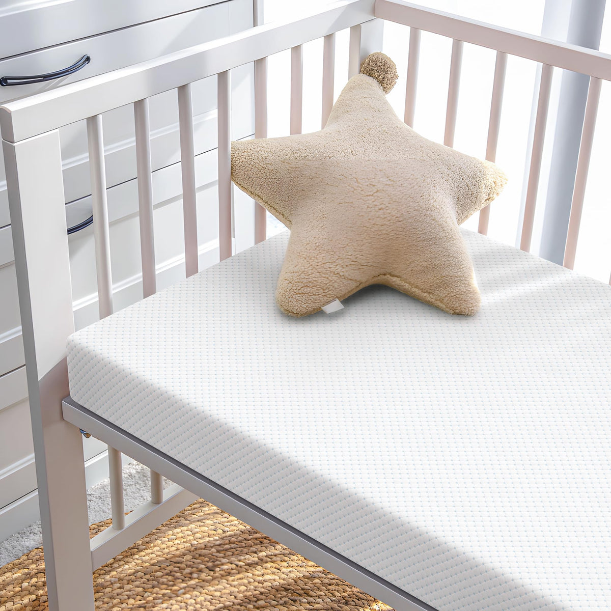 Mini Crib Mattress, 38x24x4 Inch Dual-Sided Gel Memory Foam C637