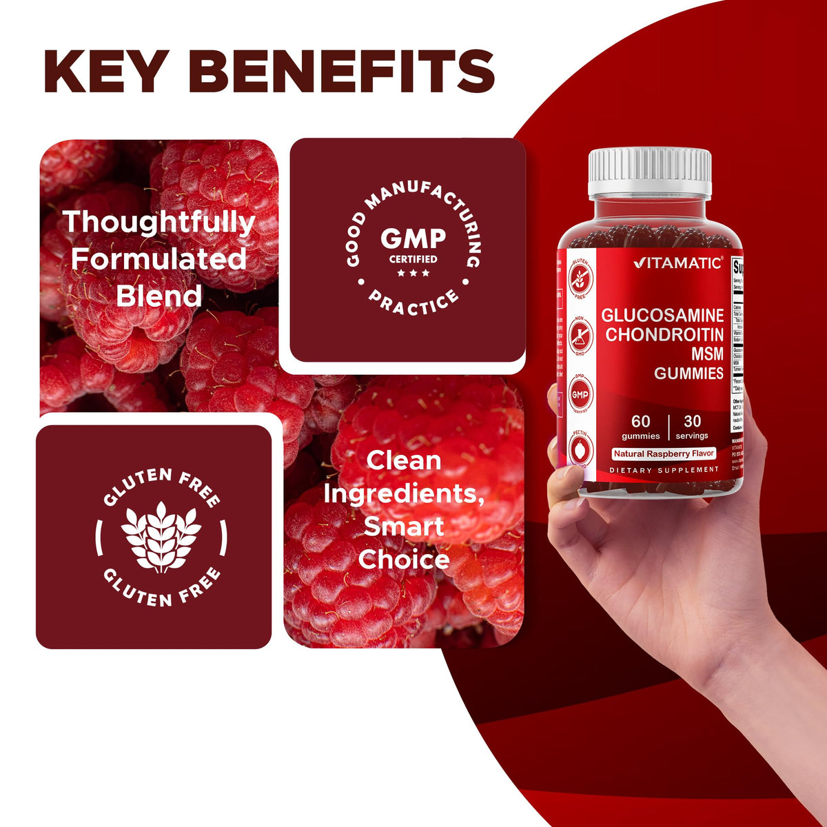 Glucosamine Chondroitin with MSM 60 Gummies 2 Pack R91640