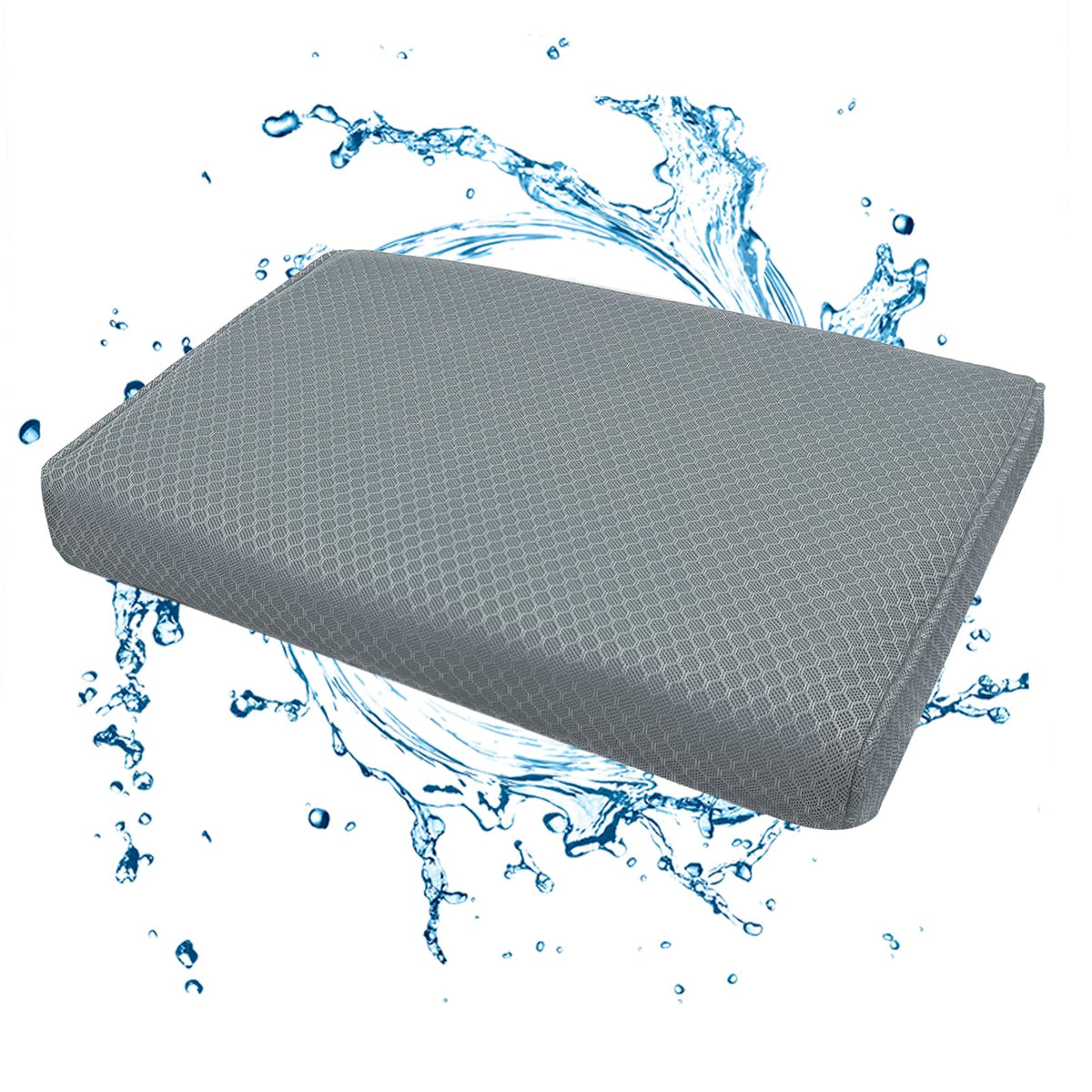 Shower Seat Cushion Non-Slip Washable Gray K171