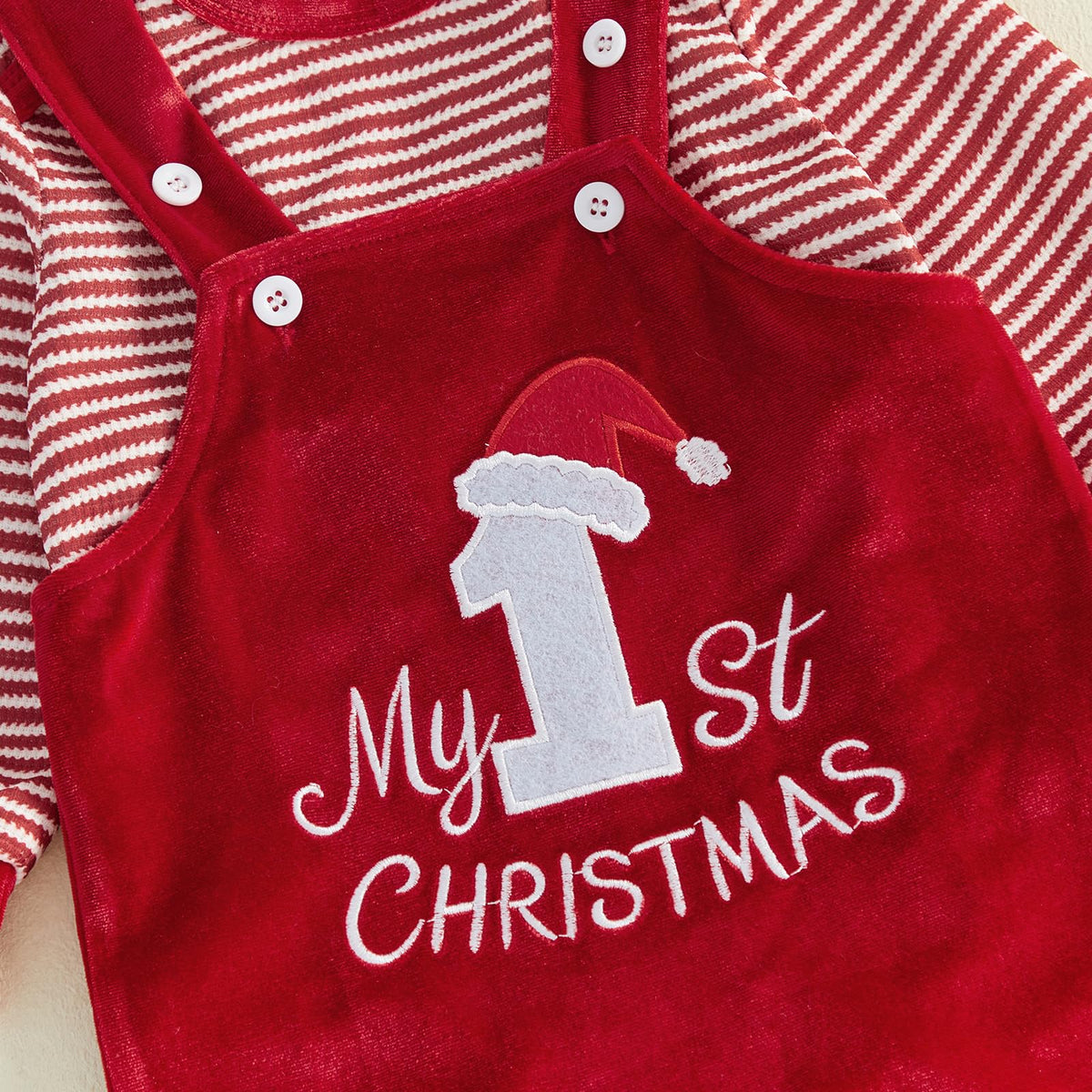Christmas Baby Boy Outfit Romper Overalls Set J977517