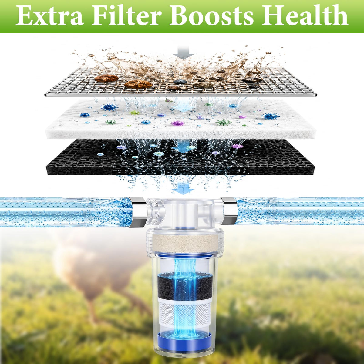 3 Gallon Stainless Steel Chicken Waterer R55101
