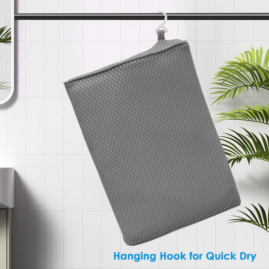 Shower Seat Cushion Non-Slip Washable Gray K171
