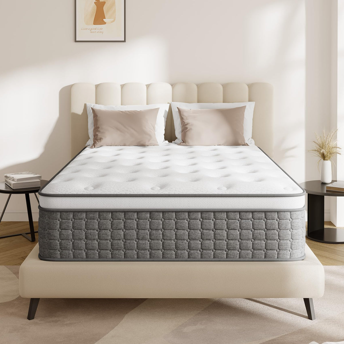 Full Size 12 Hybrid Medium Firm Memory Foam Pocket Springs Mattress D133