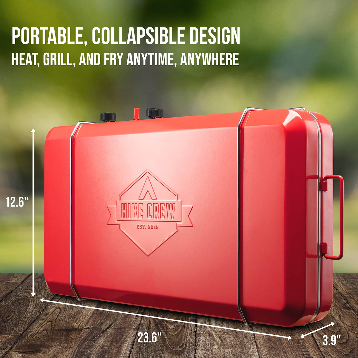 2-in-1 Gas Camping Stove and Griddle U594197