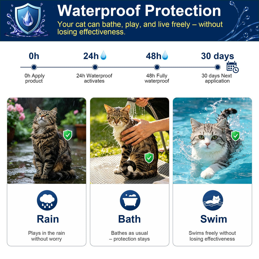 Topical Flea and Tick Preventative for Cats 9lb+ R420