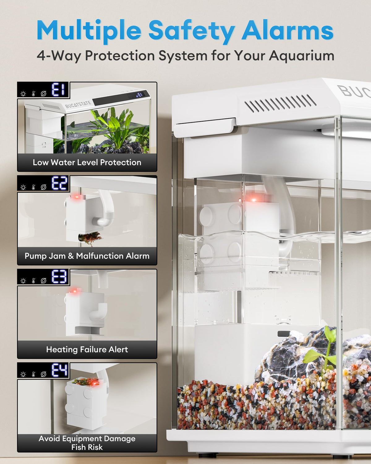 2.6 Gallon Small Fish Tank D5810