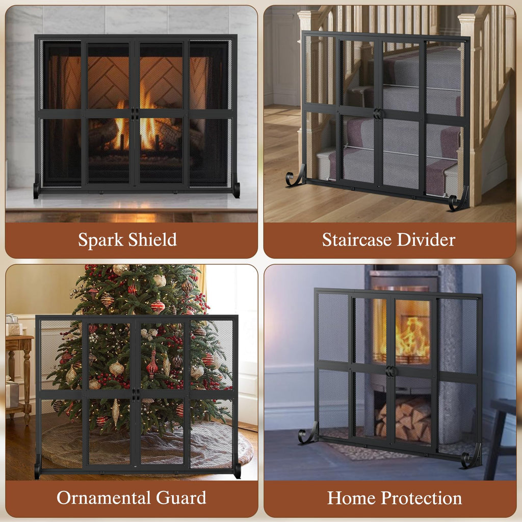 Fireplace Screen with Sliding Doors Z67143