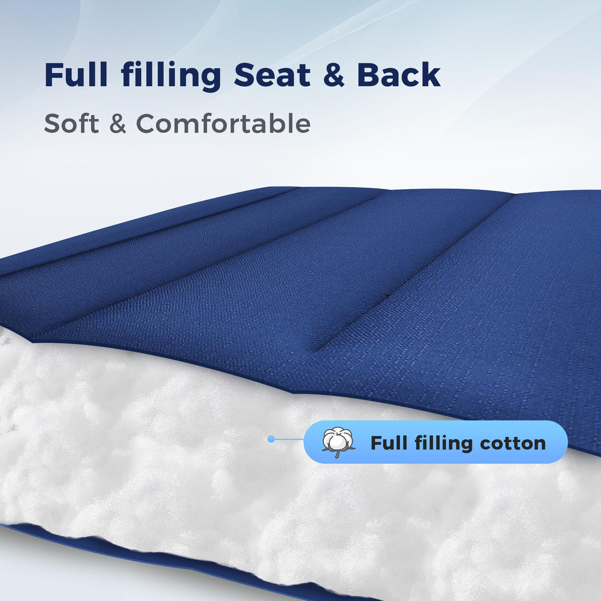Oversized Padded Zero Gravity Chair Set of 2 Blue G153