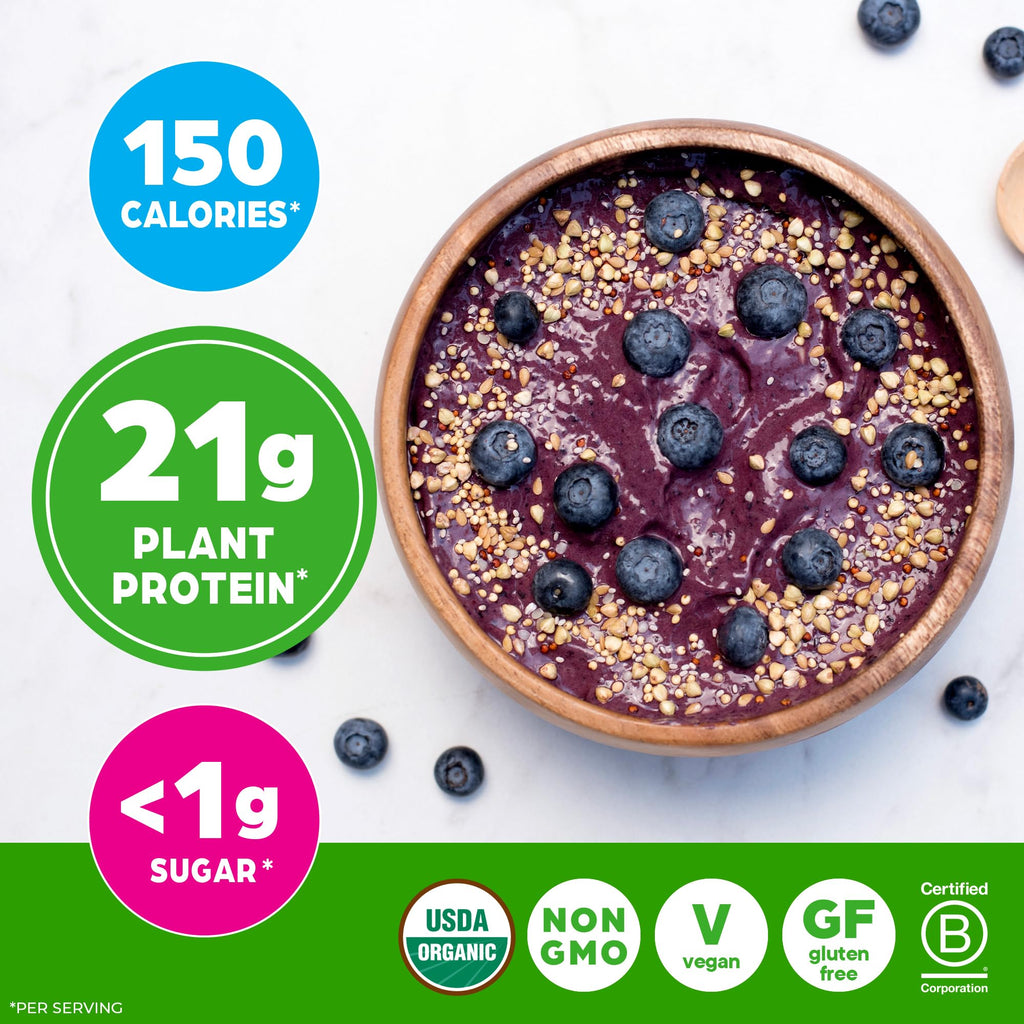 Organic Vegan 21g Protein Powder Vanilla Bean 1.02 lb F171072