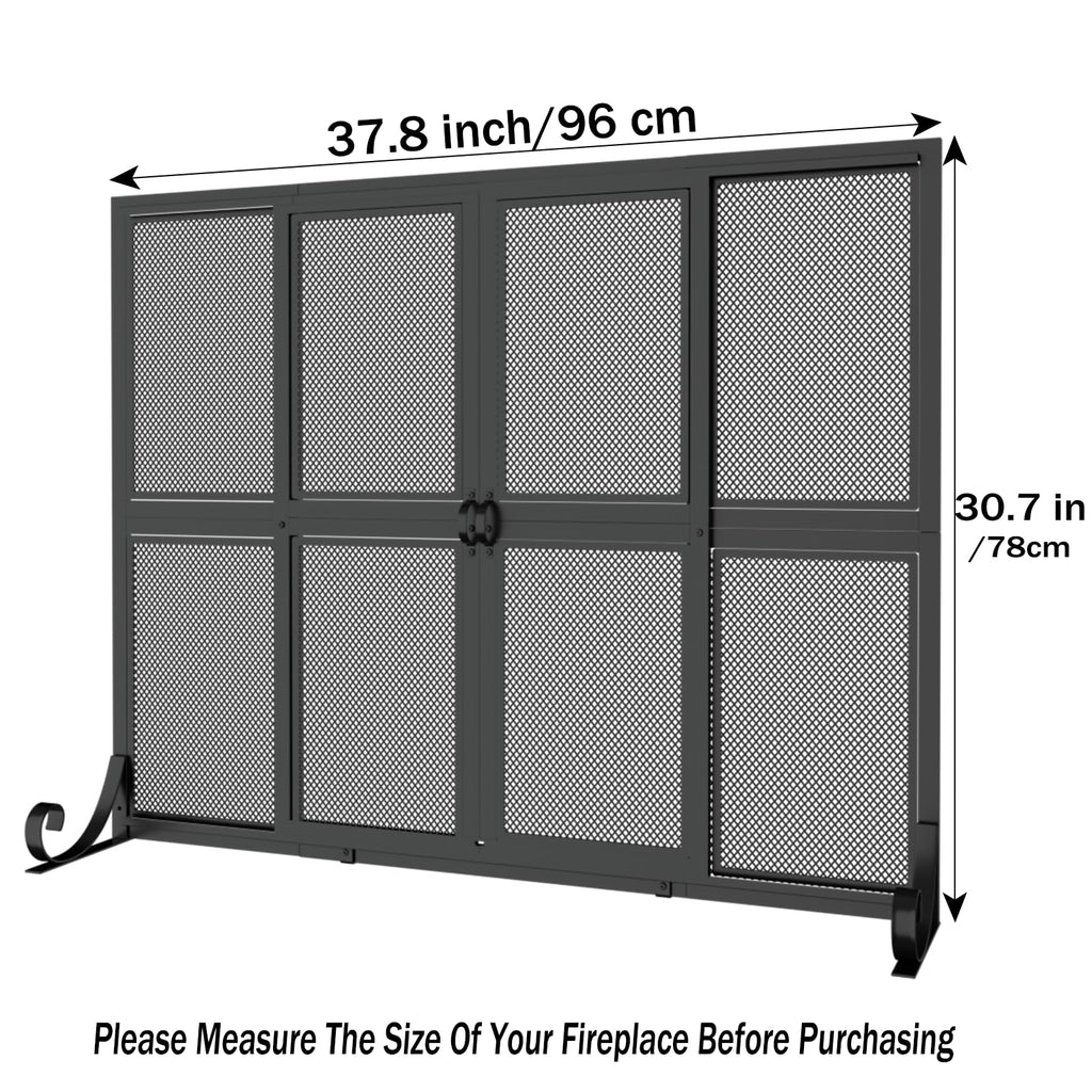 Fireplace Screen with Sliding Doors Z67143