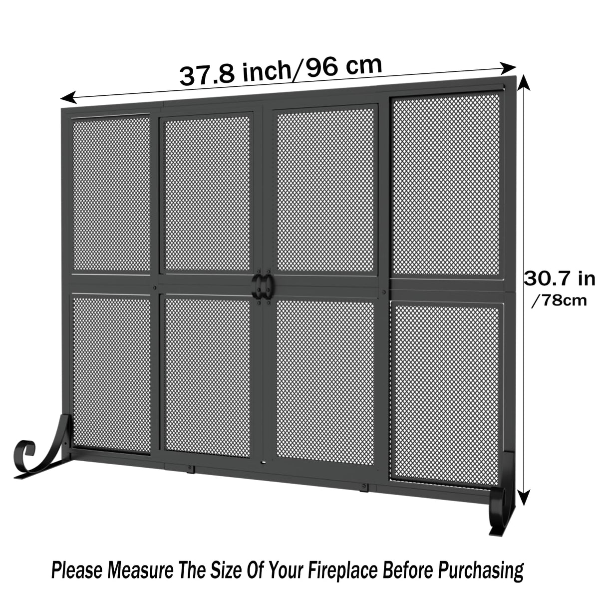 Fireplace Screen with Sliding Doors Z67143