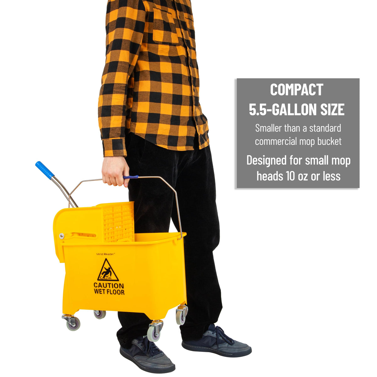 5.5-Gallon Mop Bucket with Wringer V923