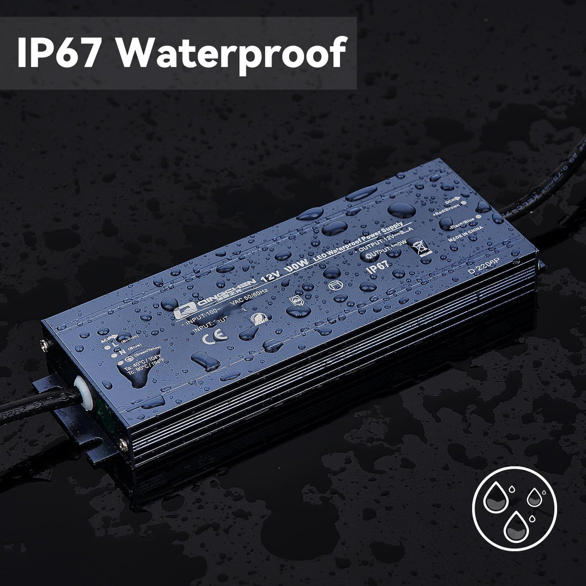 200W Waterproof IP67 12V DC Power Supply F492778