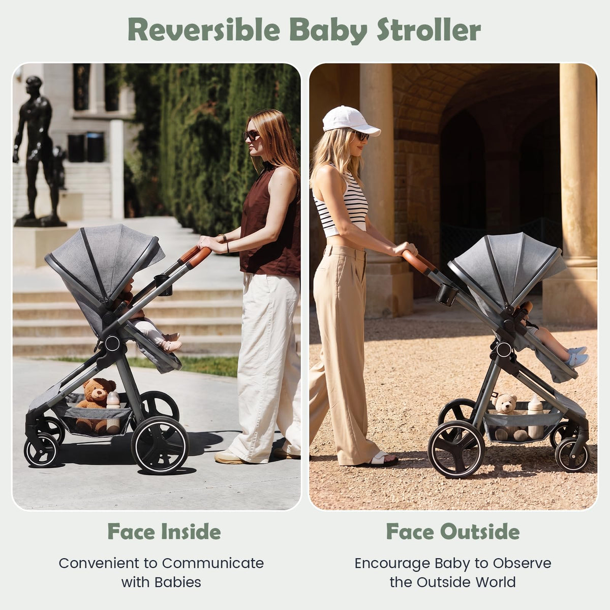 2 in 1 Convertible Baby Stroller with Reversible Seat R811