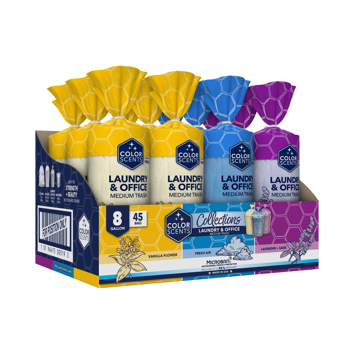 8 Gallon Twist Tie Trash Bags C699463