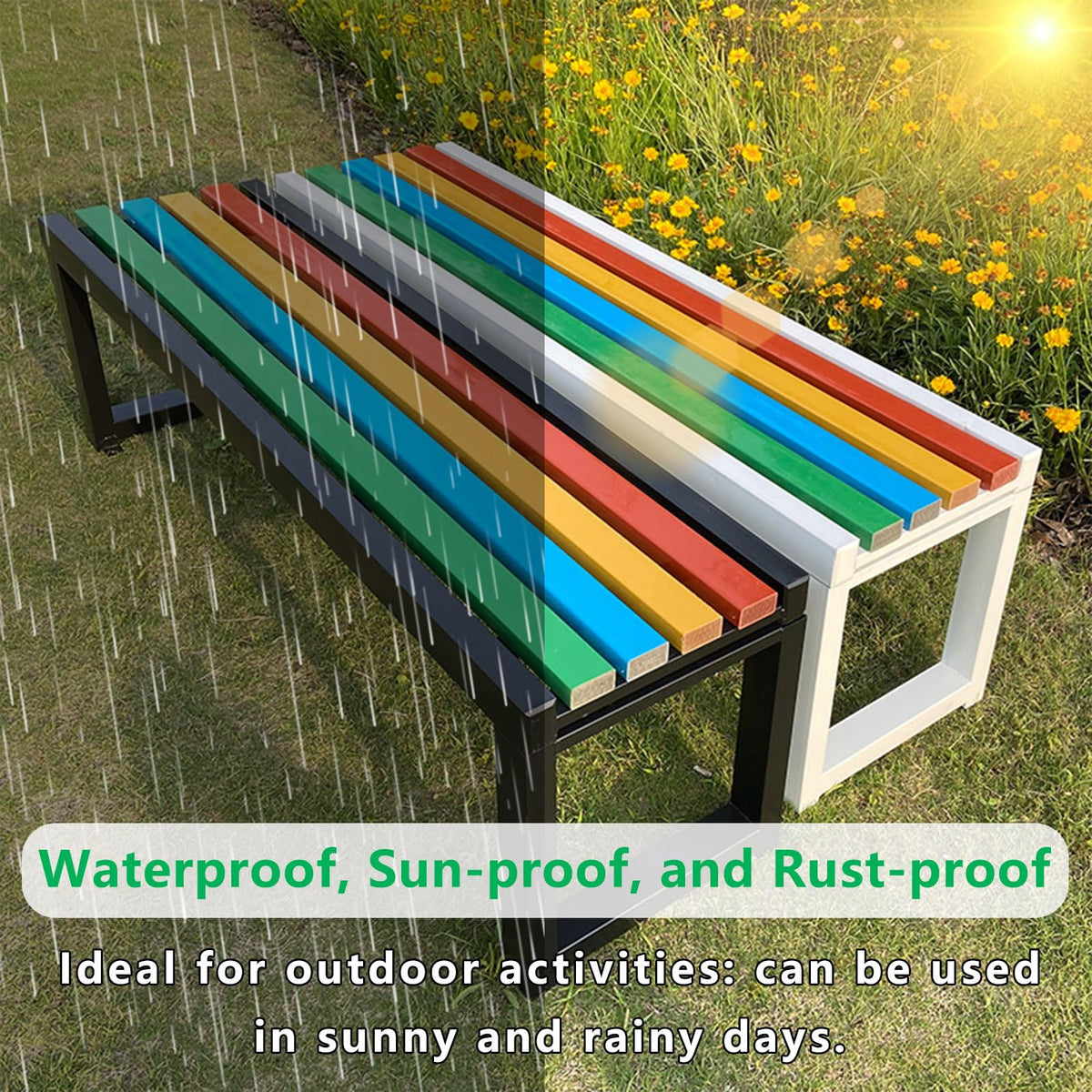 Cast Iron Outdoor Bench Carbonized Finish 150x40x45cm Z5975