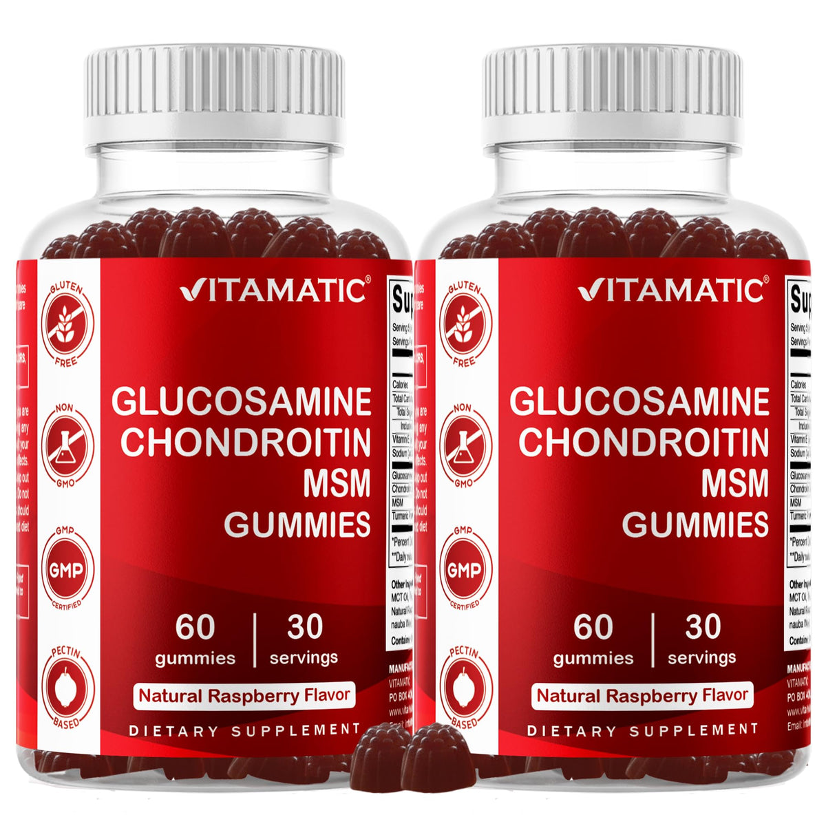 Glucosamine Chondroitin with MSM 60 Gummies 2 Pack R91640