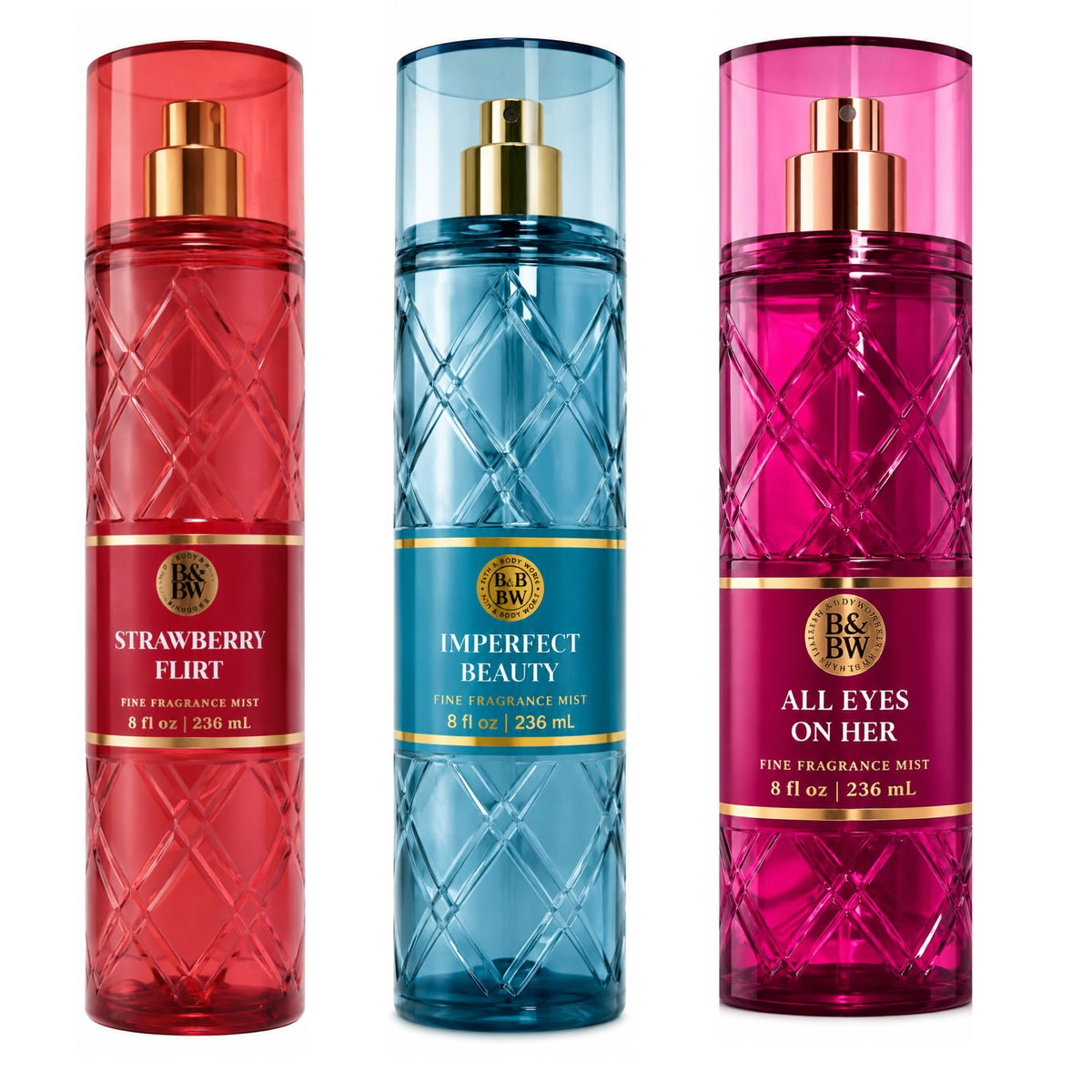 Fine Fragrance Mist 3-Pack 8 oz Body Spray Set S140
