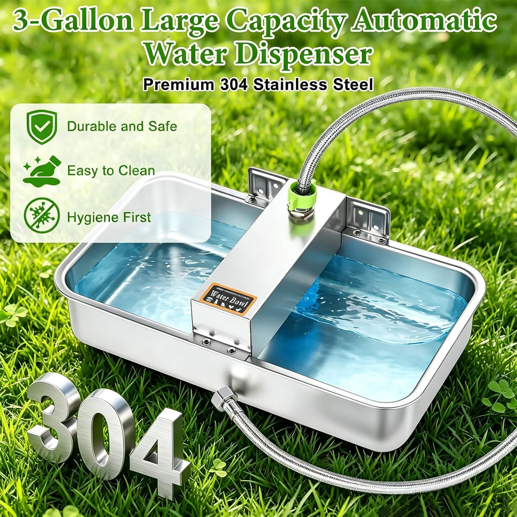 3 Gallon Stainless Steel Chicken Waterer R55101
